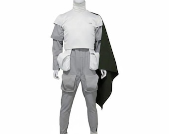 Boba Fett Cosplay Costume Mandalorian Starwars Inspired The Book of book of boba Fett Flight Suit With Complete Costume 5 Piece
