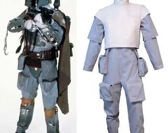 Boba Fett ROTJ Soft Parts | Custom Star Wars Replica Flight Suit, Vest, Neck Seal, Cape & Pouches
