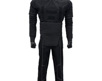 Conjunto de cosplay de Star Wars: El Mandaloriano de Djarin / Traje de vuelo de 4 piezas con camisa, pantalones, chaleco y faja personalizados