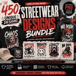 Paquete de 450 prendas de ropa urbana, imágenes PNG de ropa urbana, diseño de camisetas de ropa urbana, diseños de ropa urbana de moda, paquete de ropa urbana, imágenes PNG de moda urbana