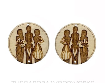 3 Sisters Wooden Center Cabochon