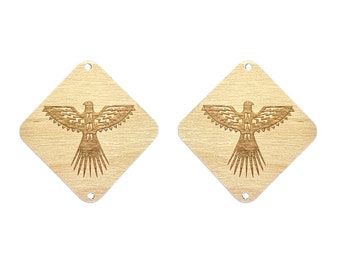 Thunderbird Wooden Center Cabochon