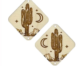 Desert Night Wooden Center Cabochon