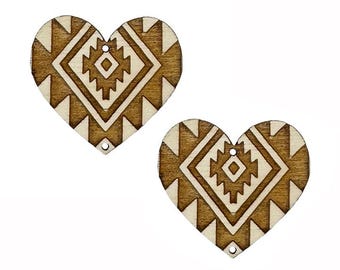 RezFabulous Heart Wooden Center Cabochon