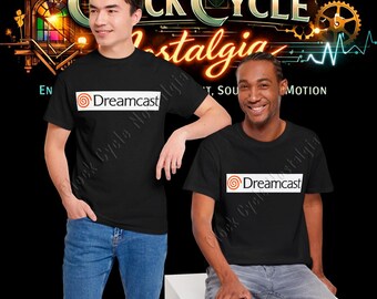 Sega Dreamcast-logotyp T-shirt - Retro 128-bitars spelgrafik T-shirt