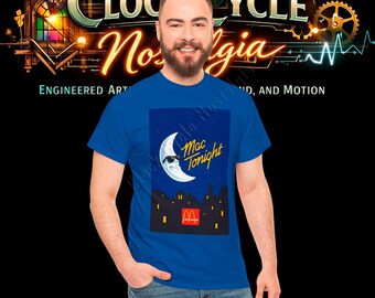 McDonald's Mac Tonight Retro T-Shirt - 1980s Moon Mascot Tee - Vintage Reprint