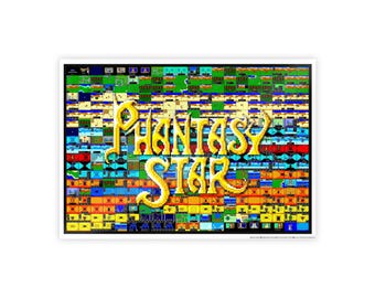 Phantasy Star SMS Mosaic Art - Full Game - 378+ Pics - Glossy - Mult. Sizes