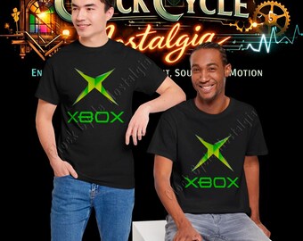 2001 Original Xbox-logotyp T-shirt - Retro 128-bitars spelgrafik T-shirt