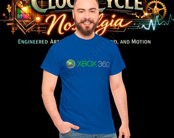 2005 Xbox 360-logotyp T-shirt - Ikonisk 7:e generationens speltröja med grafik