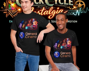 General Cinema T-Shirt - Retro GCC Candy Band Full Concert Movie Theater Tee