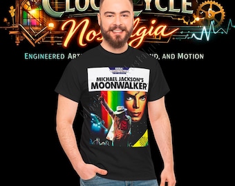 MJ Moonwalker T-Shirt | Sega Master System 80's Vintage Video Game | 8-Bit