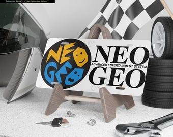 Neo Geo AES Aluminum License Plate - Retro Arcade Collector's Edition