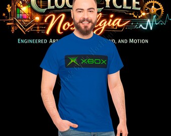 2001 Original Xbox-logotyp T-shirt - Retro 128-bitars spelgrafik T-shirt