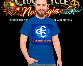 General Cinema T-Shirt - Retro GCC Movie Theater Corporate Logo Graphic Tee