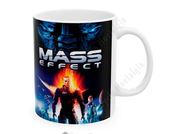 Mass Effect Xbox 360 N7 Normandy Retro Gaming Coffee Mug - 2 Sizes: 11 & 15 oz
