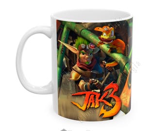 Jak 3 PlayStation 2 Retro Gaming Coffee Mug - 2004 Nostalgia - 2 Sizes: 11/15 oz