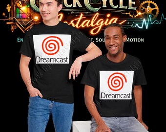 Sega Dreamcast-logotyp T-shirt - Retro 128-bitars spelgrafik T-shirt