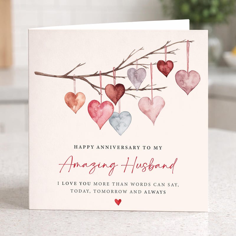 Husband Anniversary Card - Etsy UK