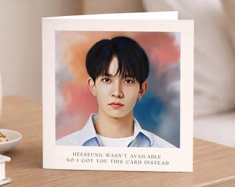 Heeseung ENHYPEN Birthday Card - Kpop Greetings Card For ENGENE - K-Pop Fan - ENHYPEN - Christmas Card - Just To Say - Any Occasion