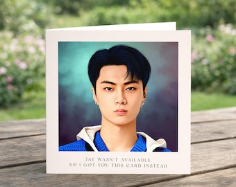 Jay ENHYPEN Birthday Card - Kpop Greetings Card For ENGENE - K-Pop Fan - ENHYPEN - Christmas Card - Just To Say - Any Occasion