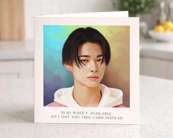 Ni-Ki ENHYPEN Birthday Card - Niki - Kpop Greetings Card For ENGENE - K-Pop Fan - ENHYPEN - Christmas Card - Just To Say - Any Occasion