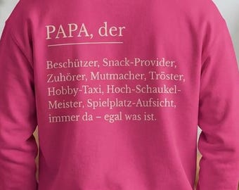 Vatertag Pulli personalisiert – Weltbester Papa Sweater – Geschenk zum Vatertag – personalisierte Geschenke für ihn