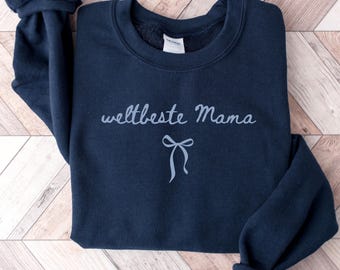 Mama Sweatshirt Minimalist | Best Mama Sweater | Cute Mom Gift | Gildan 18000 Crewneck | Aesthetic Mama Pullover | Gift for Mom