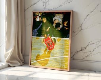 Michael Jordan Poster, Basketball Legend Wall Art, Chicago Poster, Iconic Sports Artwork for game room, Office & Studio