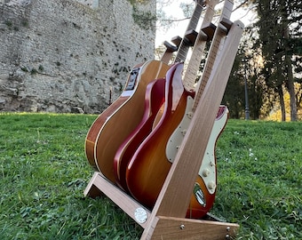 Supporto per chitarra in legno artigianale  / Handcrafted Wooden Guitar Stand