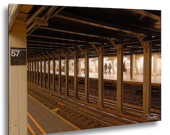 NYC Subway Station Photo, New York City Subway Wall Art, Manhattan Train Station Print, Urban Photography, NYC Transit Wall Decor