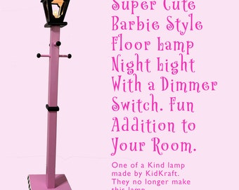 Pink Black and White Floor Lamp Night Light