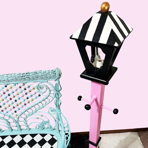 Pink Black and White Floor Lamp Night Light image 6
