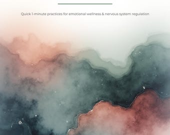Mindful Minutes Therapie Arbeitsheft | Angst Relief Werkzeuge | Somatische, CBT, Achtsamkeits-Übungen