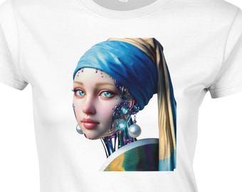 Maler Geschenk Lustig | Lustiges Künstler-Shirt | Humor Tee | Geschenk für Maler | Roboter Pearl Art Tee
