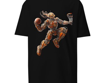 Basketball-Fan Geschenk Lustig | Lustiges Sport-Shirt | Humor Tee | Geschenk für Basketball Fan | Roboter Tee