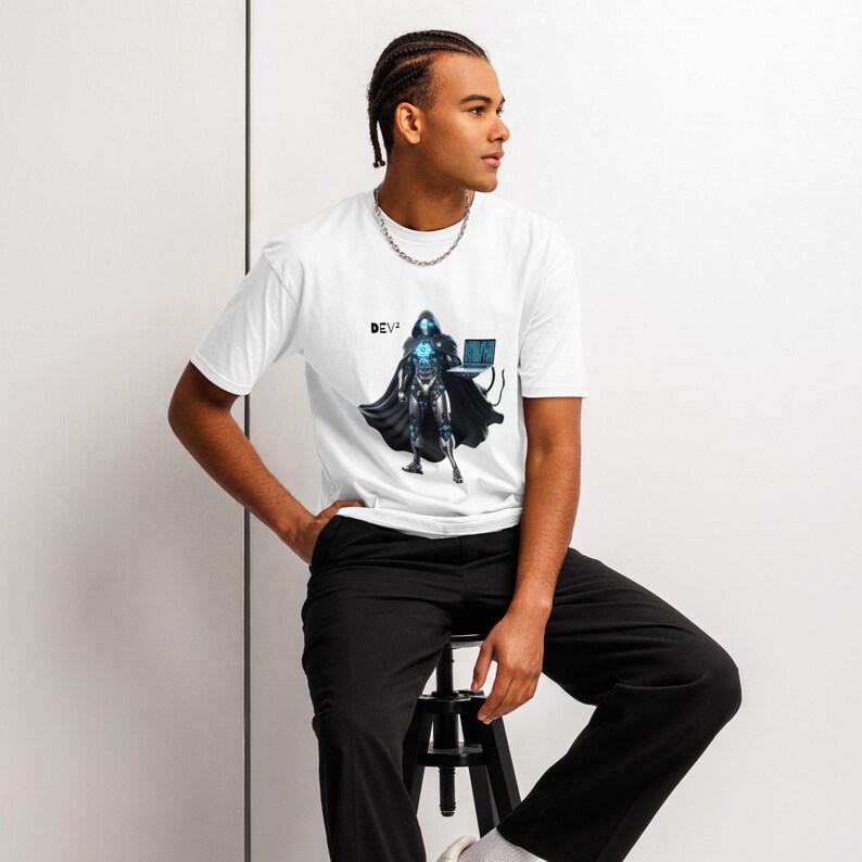 Programmer | Humor Robot Tee – Funny Gift for Coder – Tech Lover PresentCotton Heritage MC1082 I Men's Premium Short Sleeve Tee