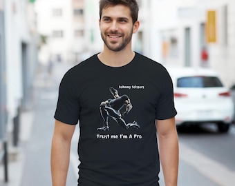 Friseur Geschenk Lustig | Lustiges Shirt | Humor Tee | Geschenk für Friseur | Roboter Unisex Baumwoll T-Shirt