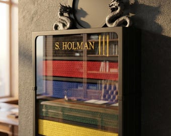 Zwart display met 6 riemen - traditioneel taekwondo - 3D-geprint