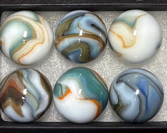 6-pack of Incredible D.A.S. Super Nova marbles