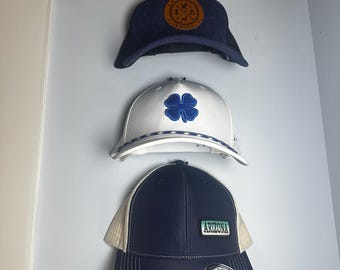 Hat Holder Wall Mount • Hat Hanger • Cap Mount • Baseball Cap Organizer