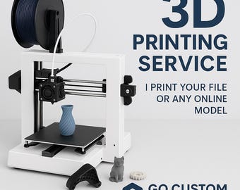 Custom 3D Printing Service • Print Your File • Pay-Per-Print • 3D Print On Demand • Upload STL • Custom Plastic Parts