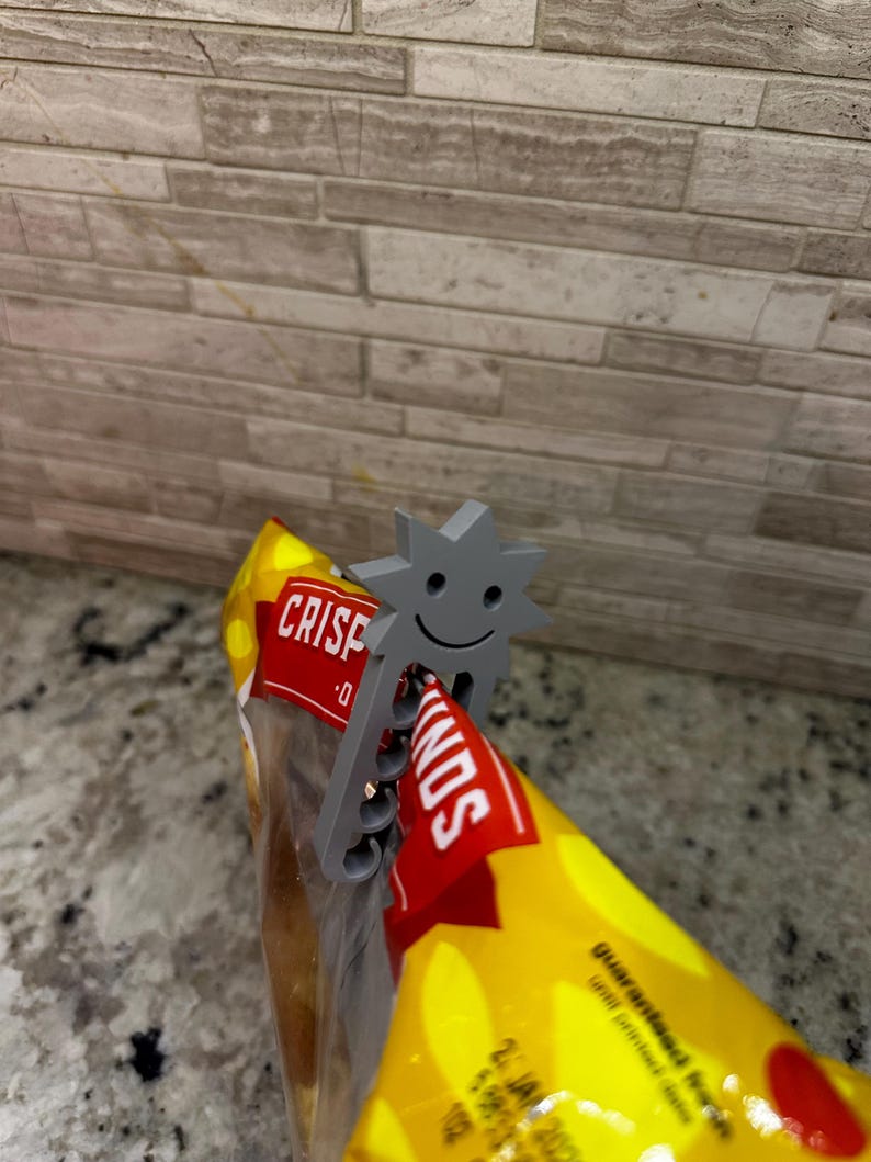 Cute Chip Bag Clips | 3D Printed Snack Clips | Fun Kitchen Clips ...
