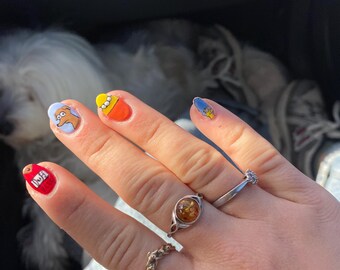 Handmade The Simpsons Press on Nail Set