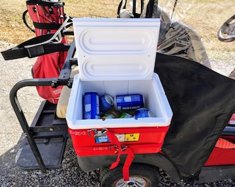 Golf Cart Cooler Holder: Stainless Steel, Universal Fit, Handmade