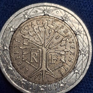 2 euro coin 2001 - Etsy 日本