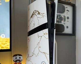 PS5 Pro & Slim - White Gold LIMITED EDITION Ghosts Of Yotei Faceplate Console - NEW Cover Faceplate