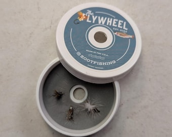 La caja de moscas Flywheel para la pesca con Tenkara
