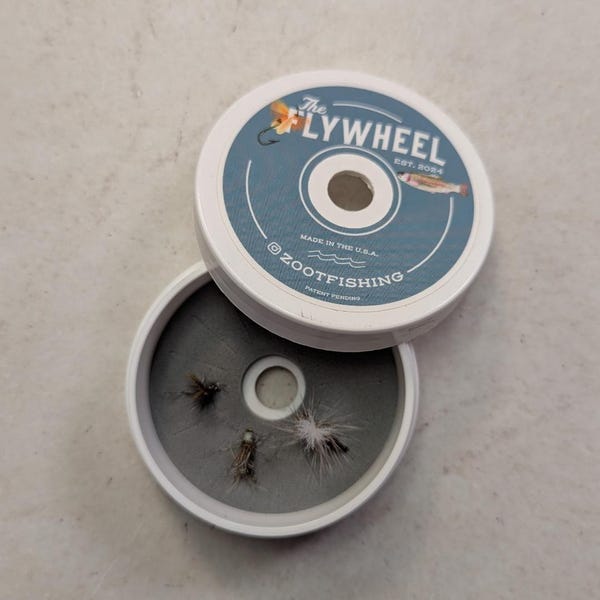The Flywheel Fly Box for Tenkara fishing