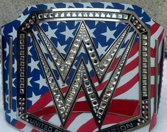 Handmade United States Championship Title Belt –  4mm Brass Plates with Custom Printed Leather Premium Title Belt.