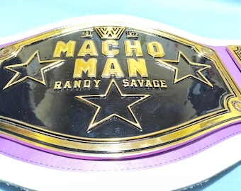 Handmade Macho Man Randy Savage Wrestling Belt Title – CNC 5mm Plates, Premium High-Quality Championship Belt